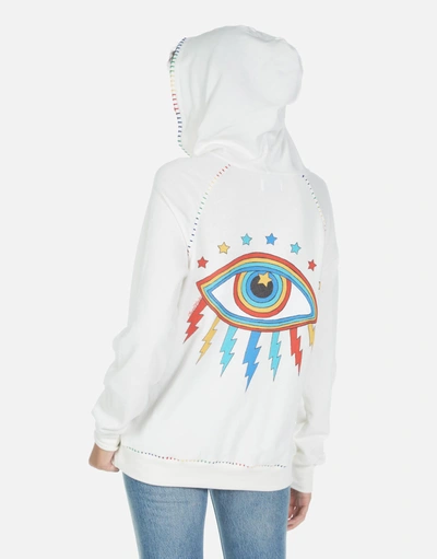 Lauren Moshi Dezi Rainbow Lightning  Eye In Milk
