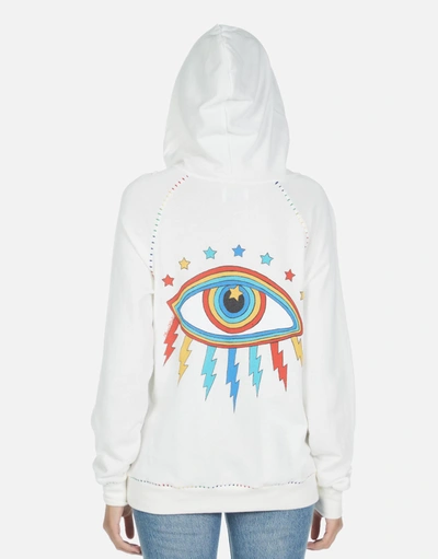 Lauren Moshi Dezi Rainbow Lightning  Eye In Milk