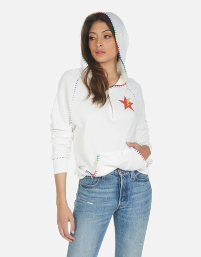 Lauren Moshi Dezi Rainbow Lightning  Eye In Milk