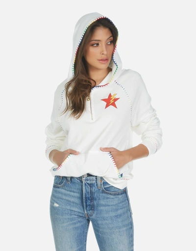 Lauren Moshi Dezi Rainbow Lightning  Eye In Milk