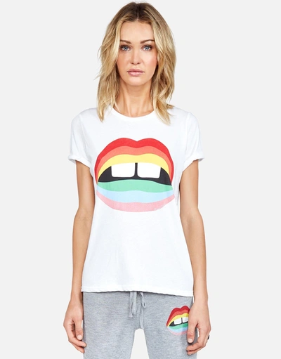 Shop Lauren Moshi Edda Rainbow Gap Mouth In White