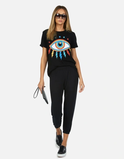 Lauren Moshi Edda Rainbow Lightning Eye In Black