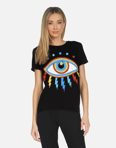 Shop Lauren Moshi Edda Rainbow Lightning Eye In Black