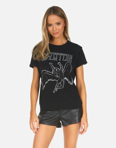 Shop Lauren Moshi X Edda X Led Zeppelin Outline In Black