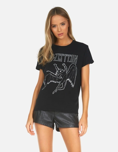 Shop Lauren Moshi X Edda X Led Zeppelin Outline In Black