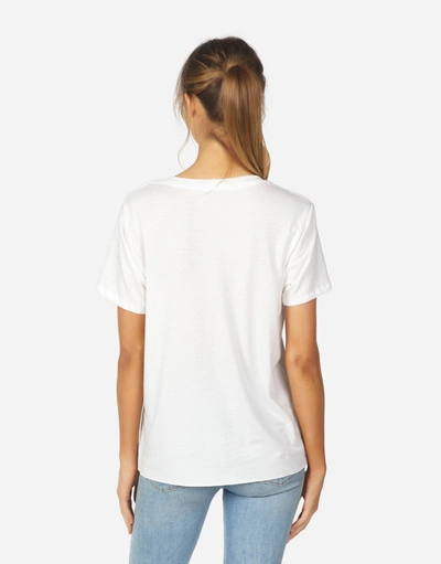 Lauren Moshi Elara Happiness Embroidery In Milk