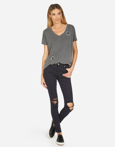 Lauren Moshi Elara Peace Love Moshi In Pigment Black