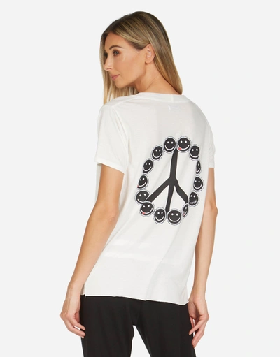 Shop Lauren Moshi Elara Peace Love Moshi In Pigment Black