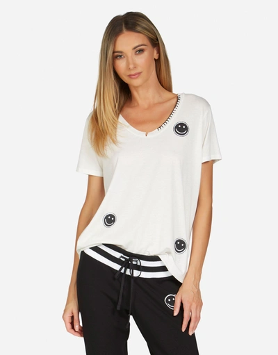 Lauren Moshi Elara Peace Love Moshi In Pigment Black