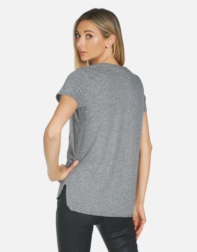 Lauren Moshi Emmalyn Rainbow Lightning Lip In Heather Grey