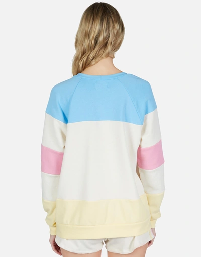 Lauren Moshi Erica Striped Bull In Ivory Lace Multi