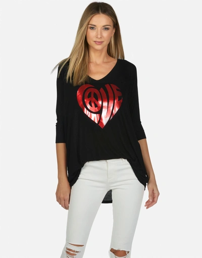 Lauren Moshi X Eva X Love Heart In Black