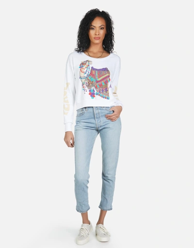 Lauren Moshi Farrah Peace Love Camel In White
