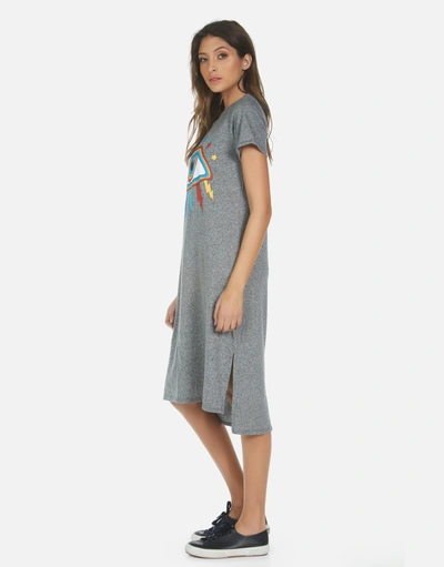 Lauren Moshi Genesis Rainbow Lightning Eye In Heather Grey