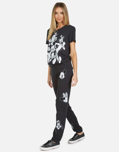 Lauren Moshi Gia Mickey Crew In Onyx