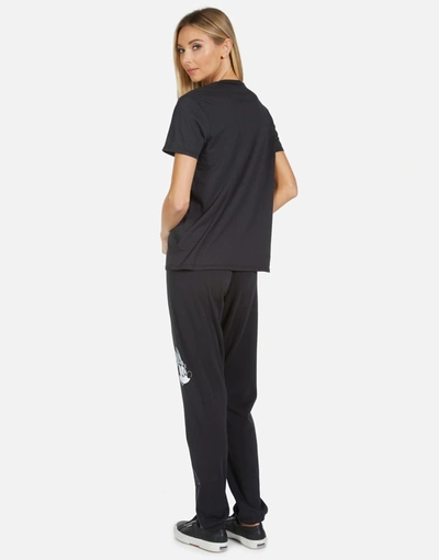 Lauren Moshi Gia Mickey Crew In Onyx