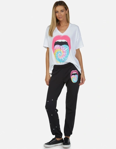 Lauren Moshi Gia Tie Dye Tongue In Onyx