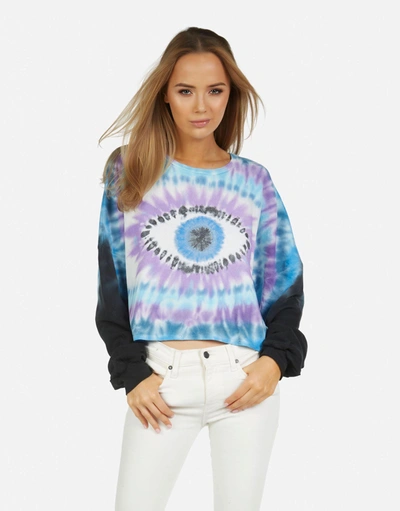 Lauren Moshi Gloria Tie Dye Eye In Blue Dream