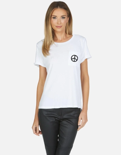 Lauren Moshi Iris Rainbow Ray Peace In White