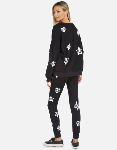 Lauren Moshi Jess Bling Face In Black