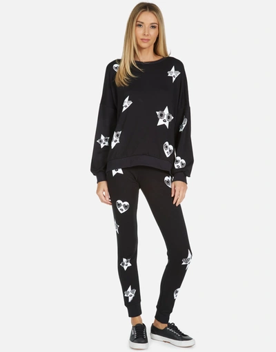 Lauren Moshi Jess Bling Face In Black