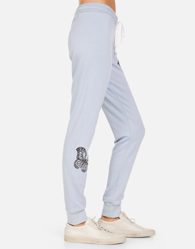 Lauren Moshi Jess Butterfly Hamsa In Dusty Blue