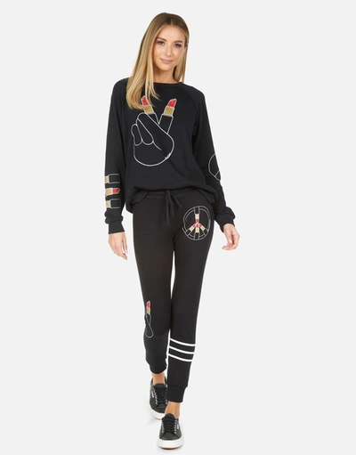 Lauren Moshi Jess Lipstick Peace In Black