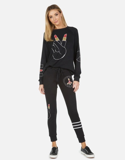 Lauren Moshi Jess Lipstick Peace In Black