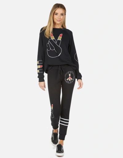 Lauren Moshi Jess Lipstick Peace In Black