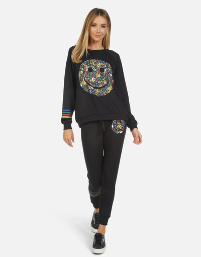 Lauren Moshi Jess Lucky Happy Face In Black