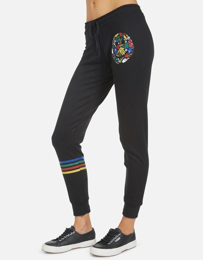 Lauren Moshi Jess Lucky Happy Face In Black