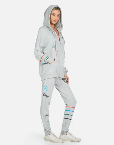 Lauren Moshi Jess Peace Hippie In Heather Grey