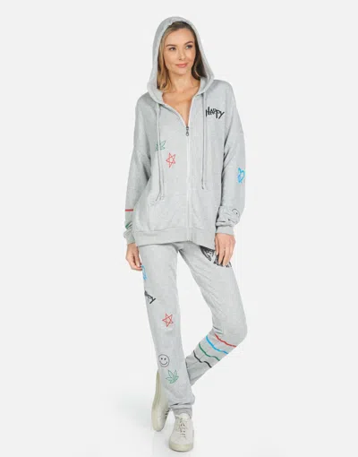 Lauren Moshi Jess Peace Hippie In Heather Grey
