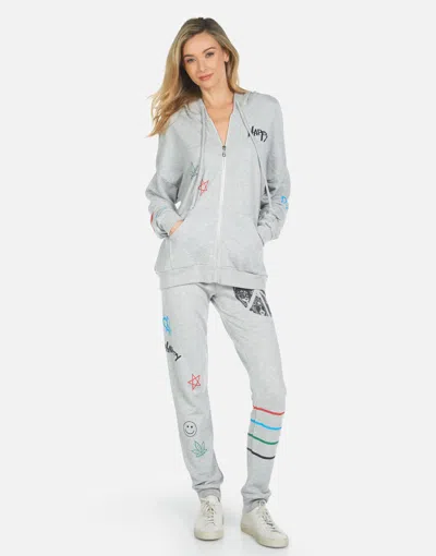 Lauren Moshi Jess Peace Hippie In Heather Grey