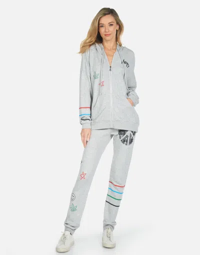 Lauren Moshi Jess Peace Hippie In Heather Grey