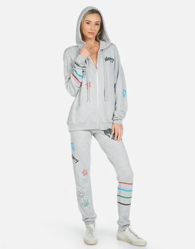 Lauren Moshi Jess Peace Hippie In Heather Grey