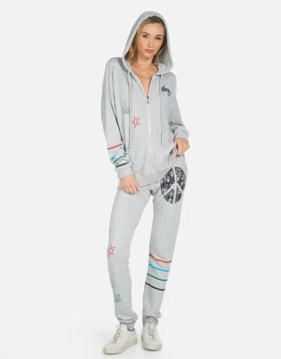 Lauren Moshi Jess Peace Hippie In Heather Grey