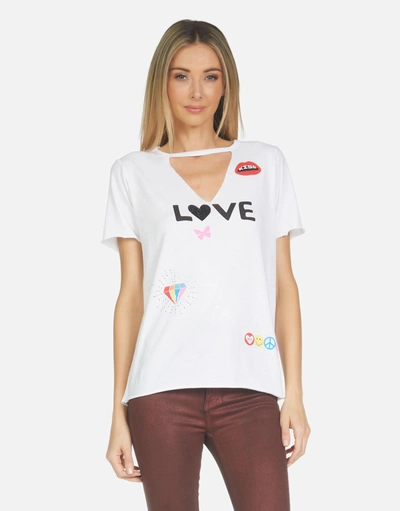Lauren Moshi Jhene Crystal Love Elements In White