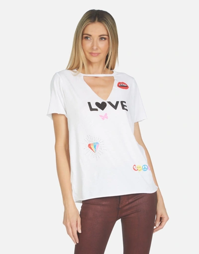 Lauren Moshi Jhene Crystal Love Elements In White