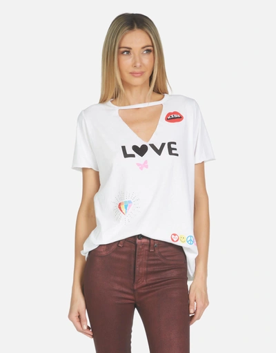 Lauren Moshi Jhene Crystal Love Elements In White