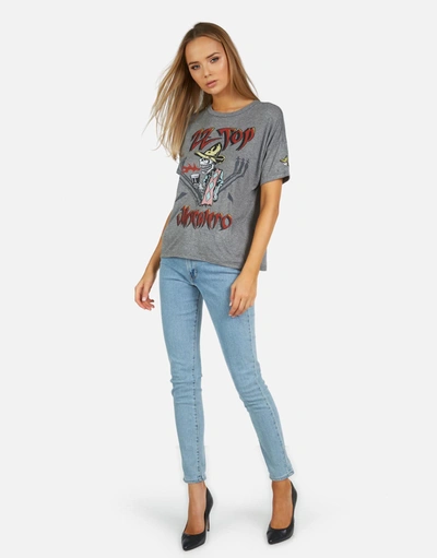 Lauren Moshi X Zz Top Jolene Zz Top In Heather Grey