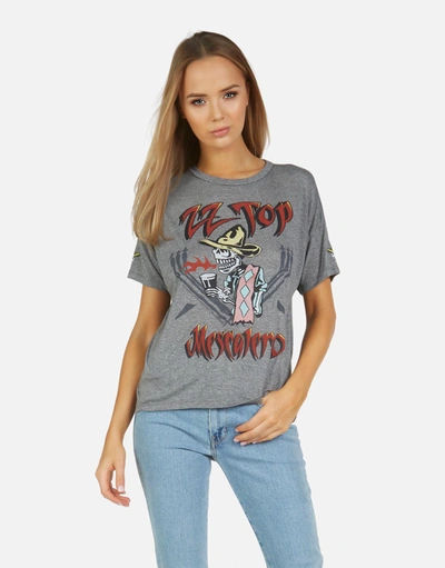 Lauren Moshi X Zz Top Jolene Zz Top In Heather Grey