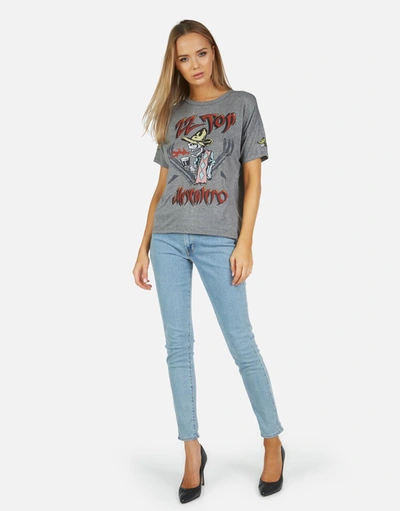 Lauren Moshi X Zz Top Jolene Zz Top In Heather Grey