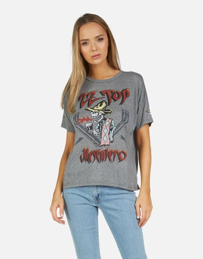 Lauren Moshi X Zz Top Jolene Zz Top In Heather Grey