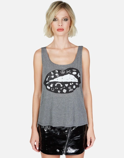 Lauren Moshi Julianna Elements Lip In Heather Grey