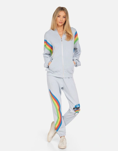 Lauren Moshi Kaliyah Rainbow Peace Skull In Dusty Blue