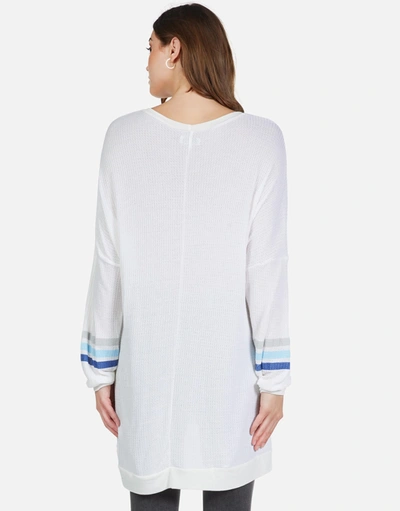 Lauren Moshi Kaya Lucky Eye Horseshoe In White