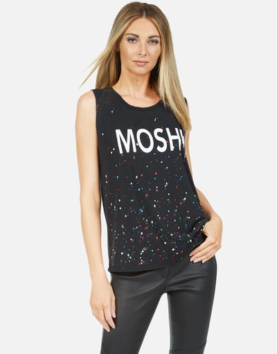 Shop Lauren Moshi Kel Moshi In Onyx Multi Splatter