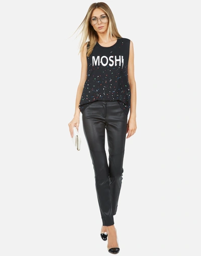 Lauren Moshi Kel Moshi In Onyx Multi Splatter