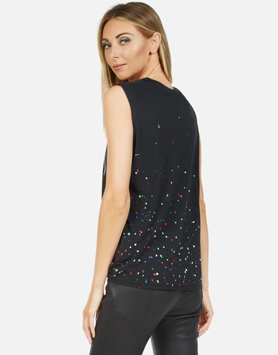 Lauren Moshi Kel Moshi In Onyx Multi Splatter
